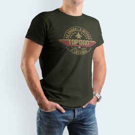 Top Dad feliratú póló - egyedi ajándék apáknak - Szerkó Dekor